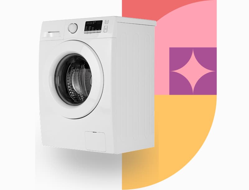 Professional washing machine engineer from mysite-name performing repair work